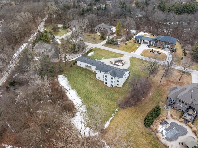 birds eye view of property featuring a residential view