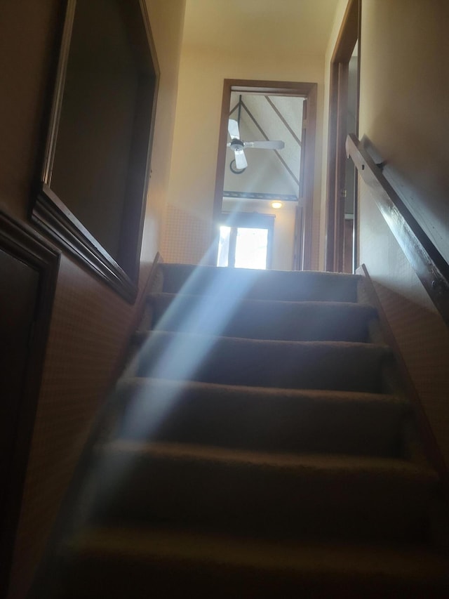 view of stairs
