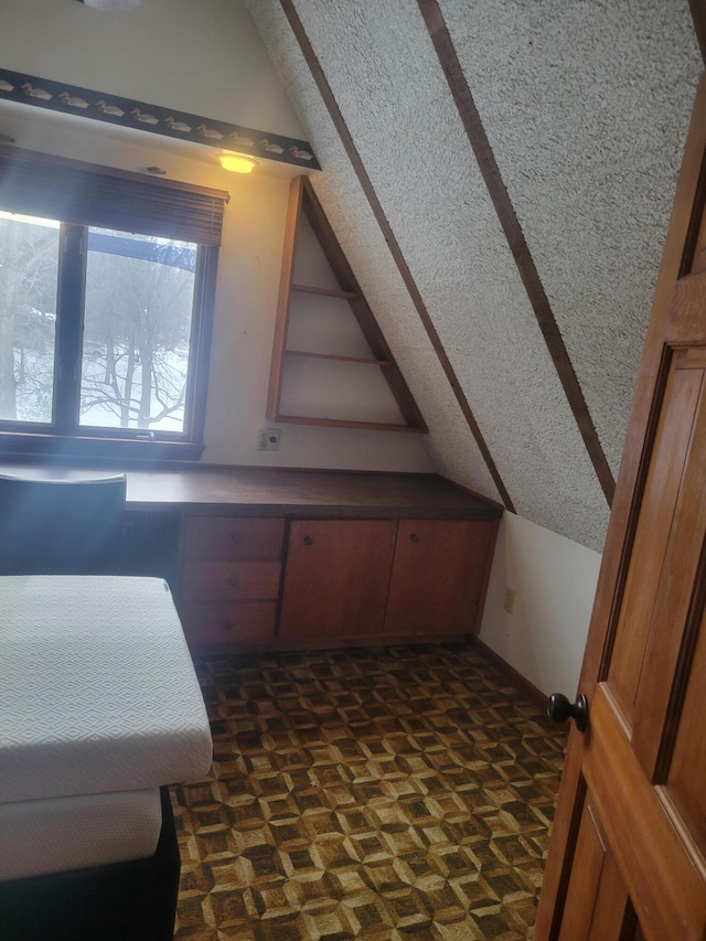 additional living space with lofted ceiling