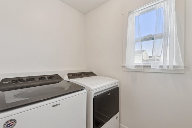 laundry area featuring laundry area and independent washer and dryer