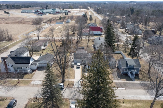 bird's eye view with a residential view