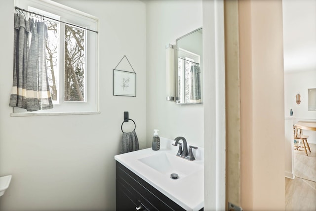 bathroom featuring vanity