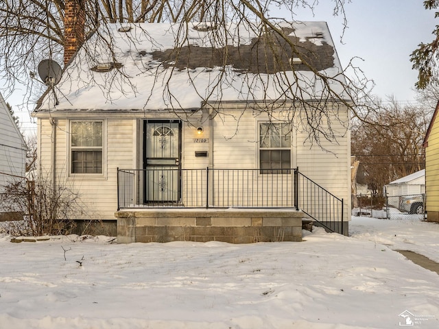 view of front of home