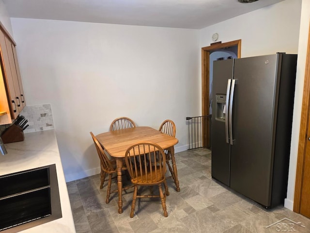 dining area with baseboards