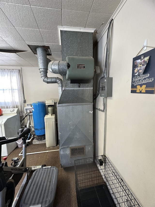 utility room featuring washer / dryer