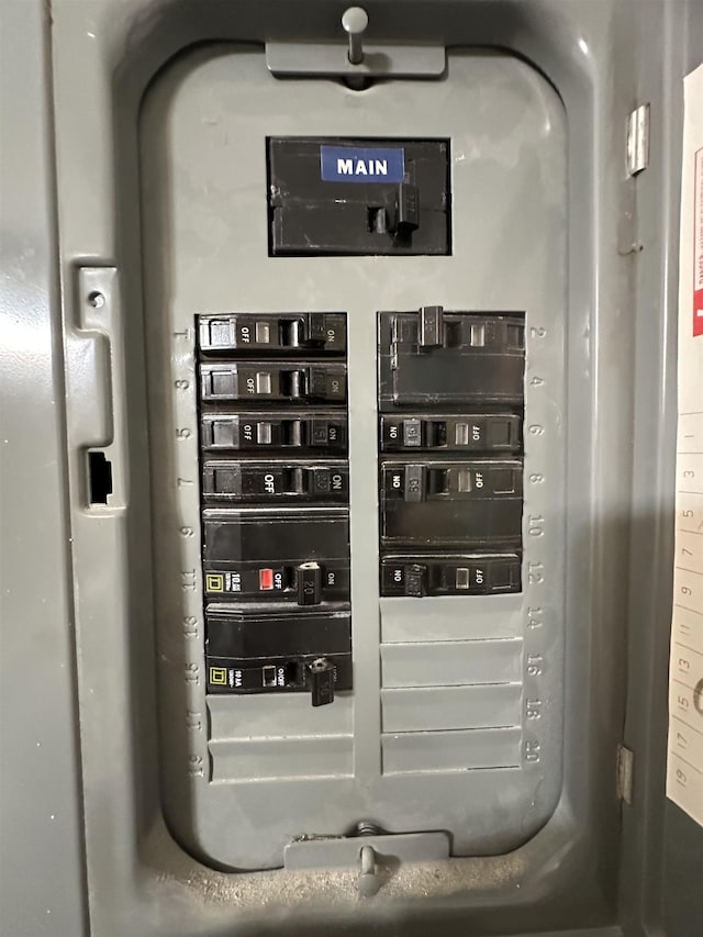 utility room with electric panel