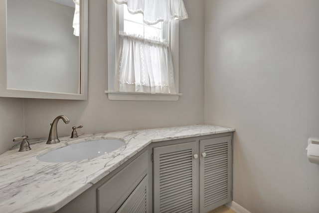 bathroom featuring vanity