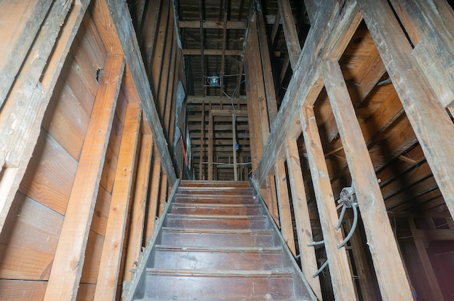 view of stairway