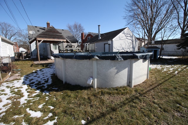 exterior space featuring a yard