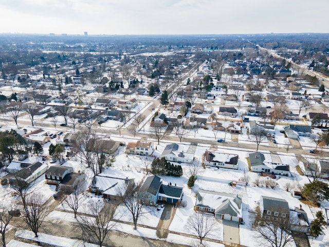 bird's eye view featuring a residential view