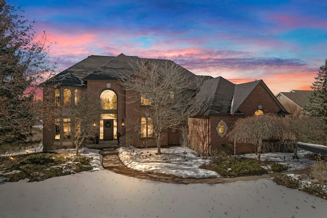 view of front facade with brick siding