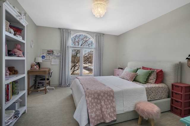 bedroom featuring carpet floors