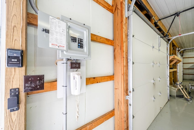 utility room featuring a garage