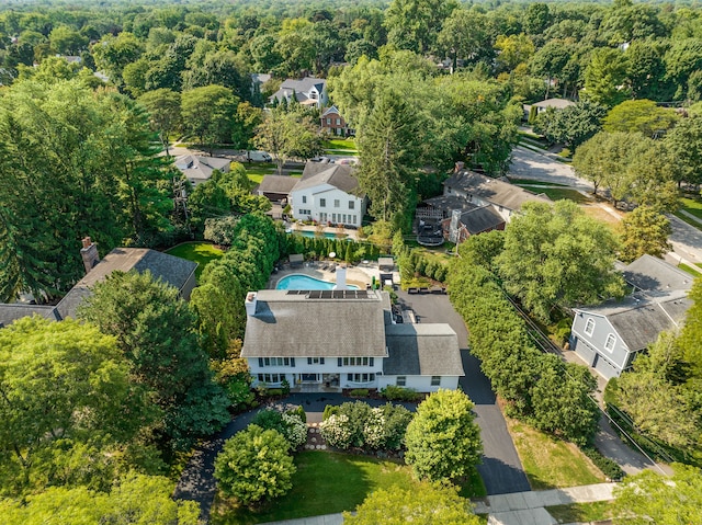 drone / aerial view featuring a residential view