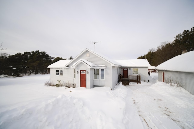 view of ranch-style home