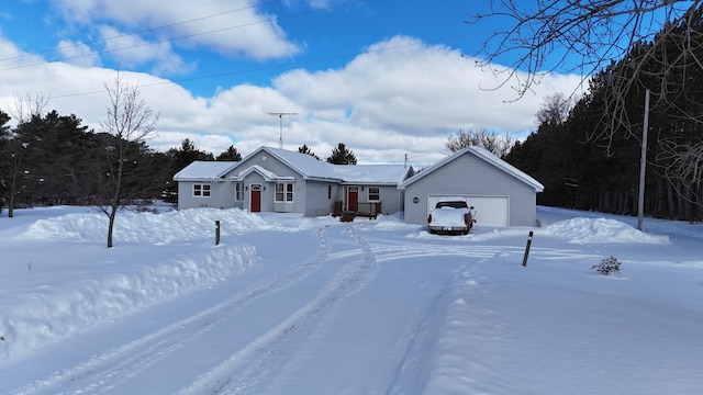 ranch-style home with an attached garage