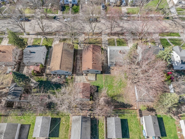 bird's eye view featuring a residential view