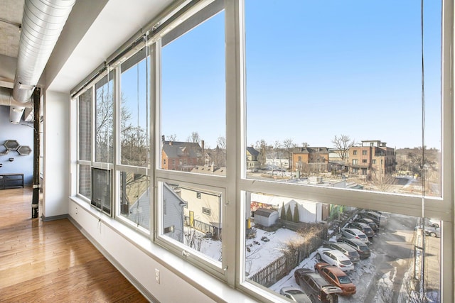 sunroom / solarium with a healthy amount of sunlight