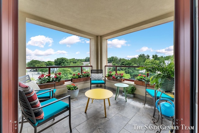 view of balcony