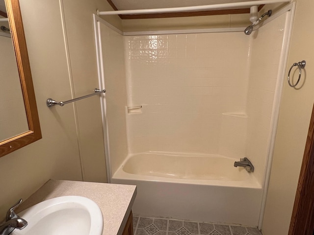 full bath with  shower combination and vanity