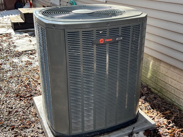 exterior details featuring central AC unit