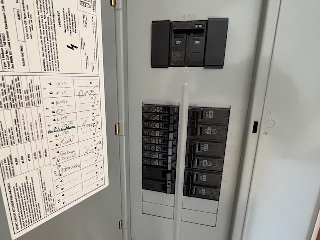 utility room with electric panel