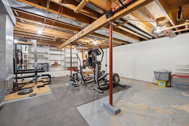 view of workout room