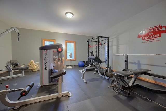 view of workout room