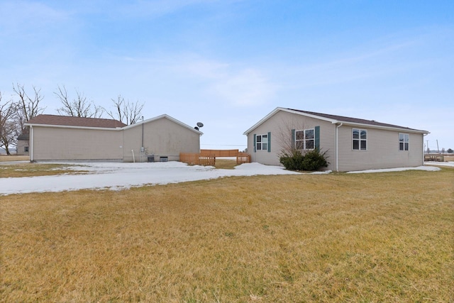 exterior space with a lawn