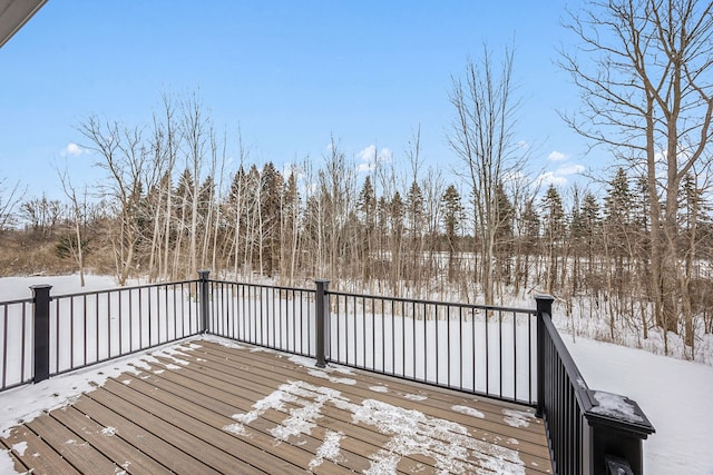 12341 Twin Brook Dr, Romeo, MI 48065 - view of snow covered deck