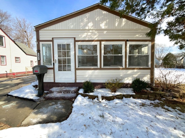 view of front of home featuring entry steps