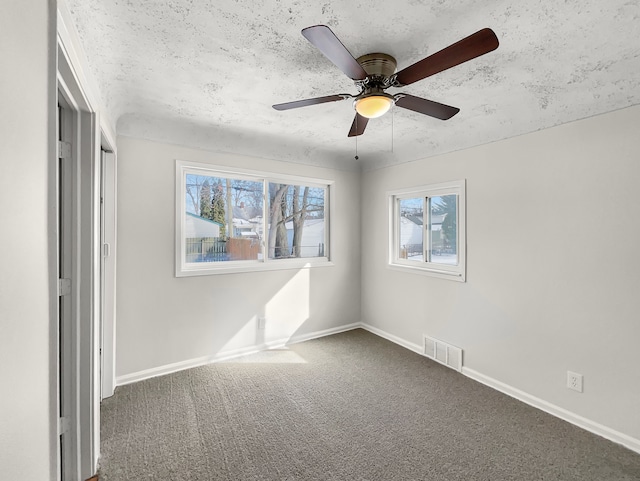 23432 Cayuga Ave, Hazel Park, MI 48030 - spare room with a healthy amount of sunlight, carpet, baseboards, and visible vents