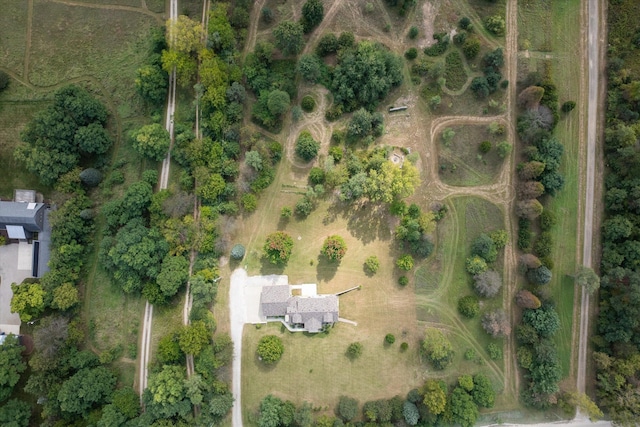 bird's eye view featuring a rural view