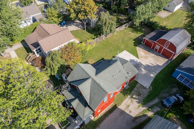 bird's eye view featuring a residential view