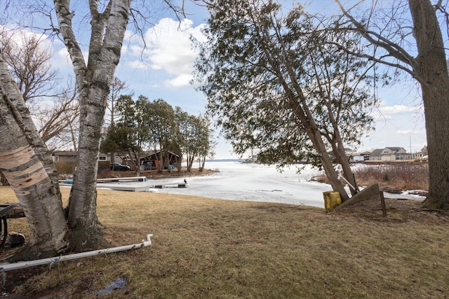 view of snowy yard