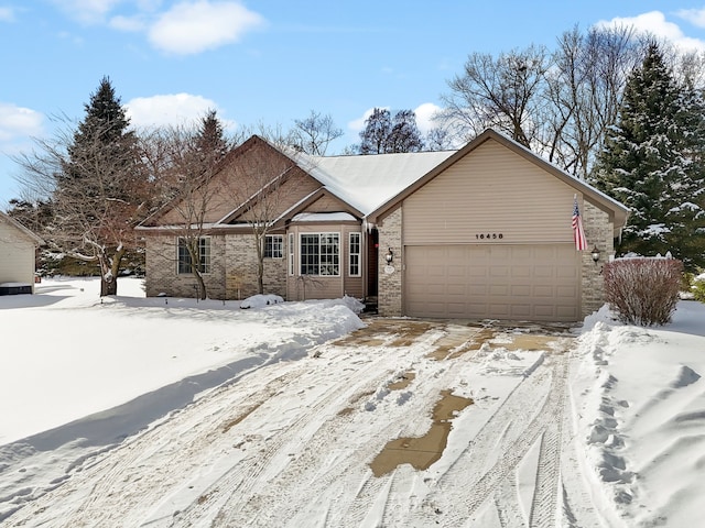 view of front of house featuring a garage