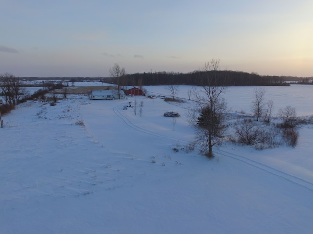 view of snowy yard