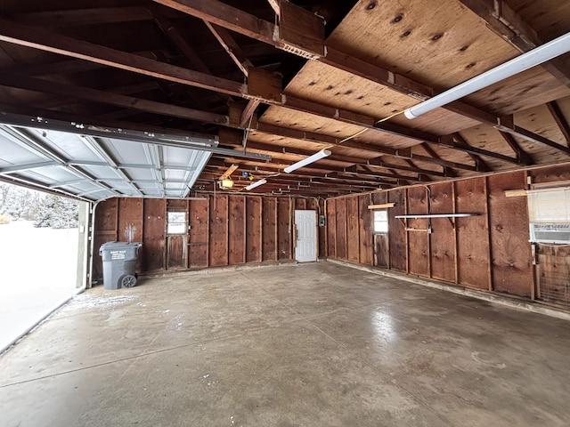 garage featuring cooling unit