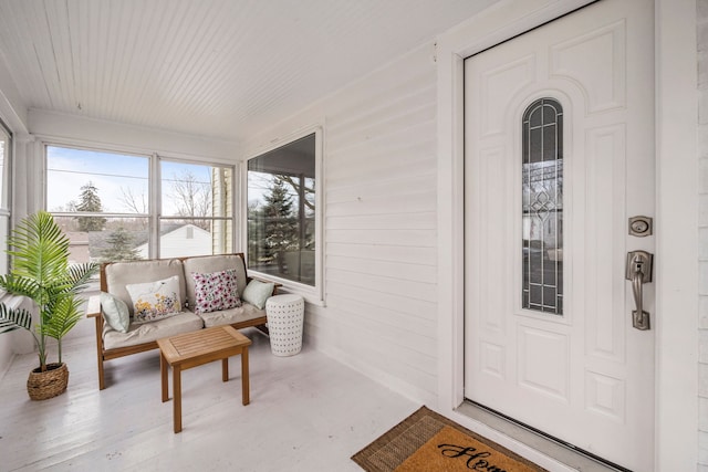 view of sunroom / solarium