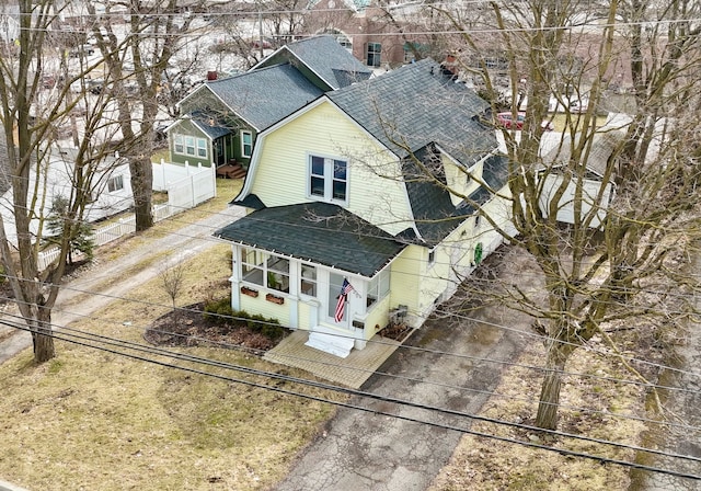 birds eye view of property