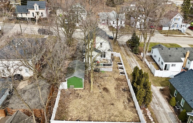 drone / aerial view with a residential view