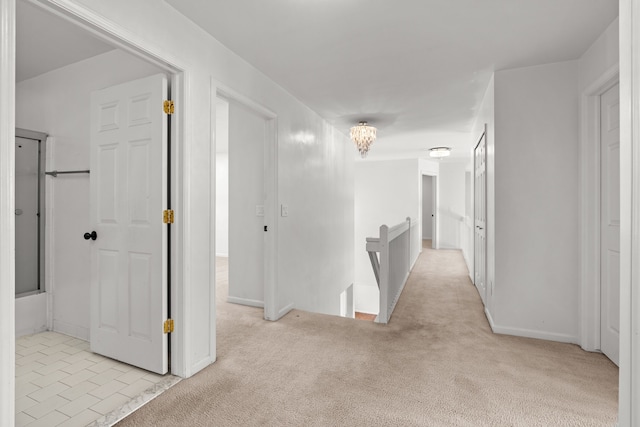 35316 Burgundy, Sterling Heights, MI 48312 - hallway with light colored carpet and an upstairs landing