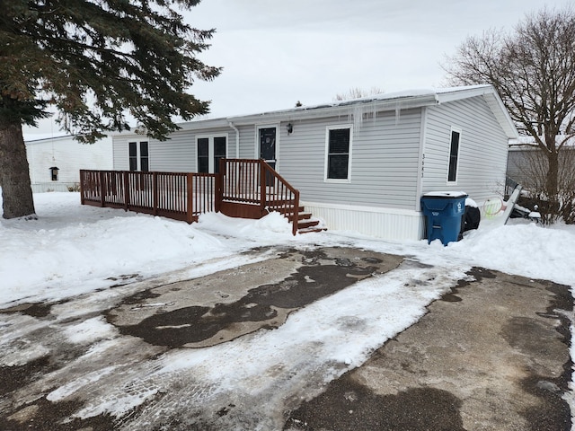 view of manufactured / mobile home