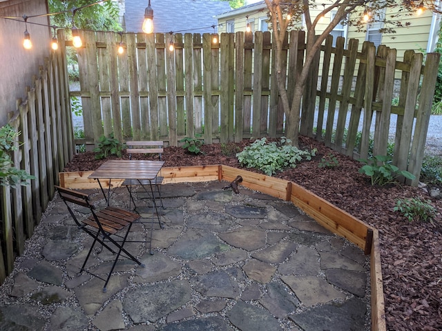 view of patio / terrace with fence