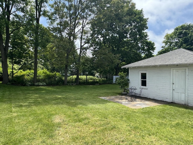 view of yard featuring a patio area