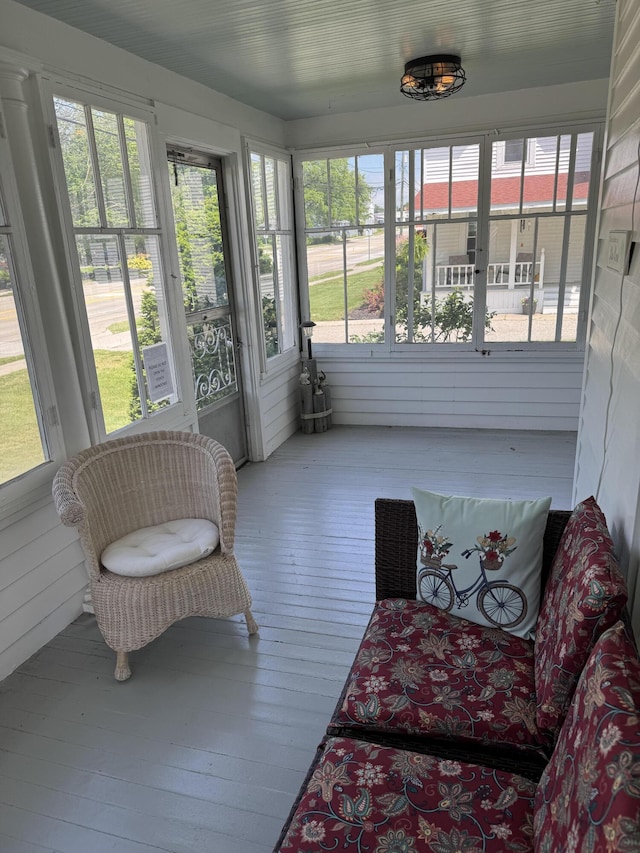 sunroom with a wealth of natural light