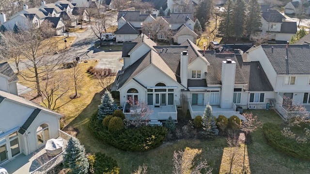 birds eye view of property featuring a residential view