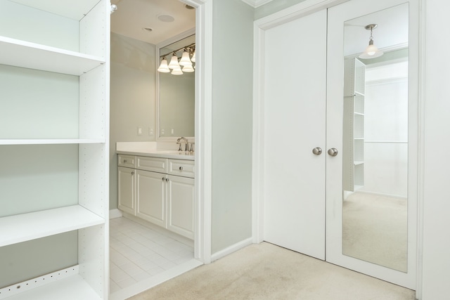 bathroom featuring vanity