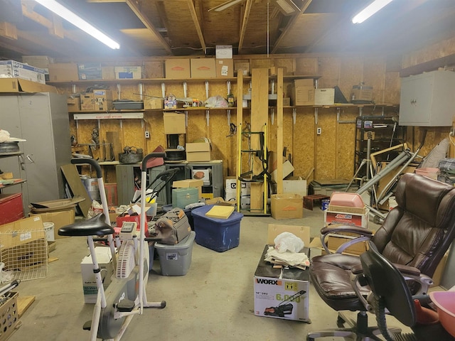 view of storage room