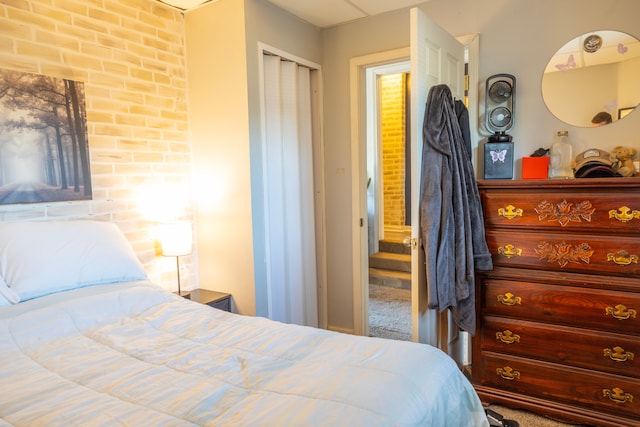 bedroom with a closet